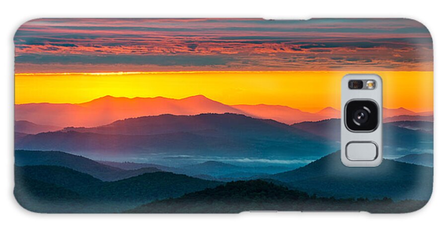 North Carolina Galaxy S8 Case featuring the photograph North Carolina Blue Ridge Parkway Morning Majesty by Dave Allen