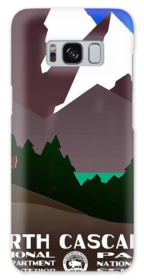 Vintage Galaxy Case featuring the photograph North Cascades National Park Vintage Poster by Eric Glaser