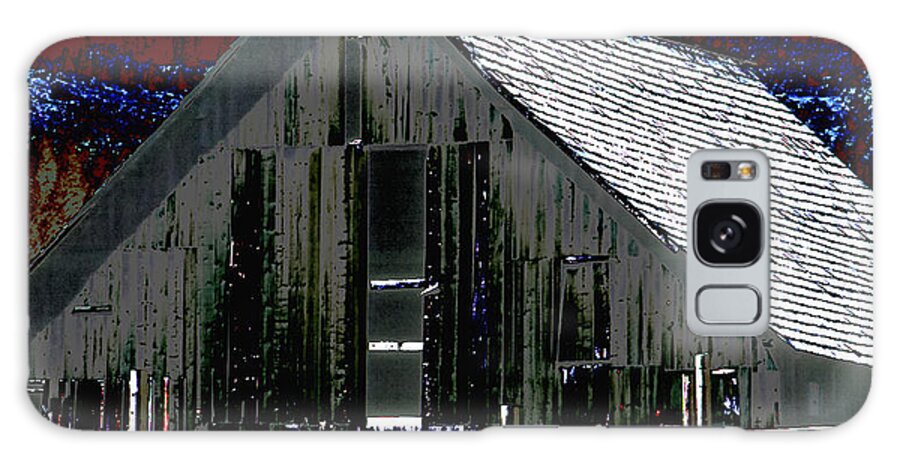 Ranch Galaxy Case featuring the photograph North Idaho Barn 18040 by Jerry Sodorff