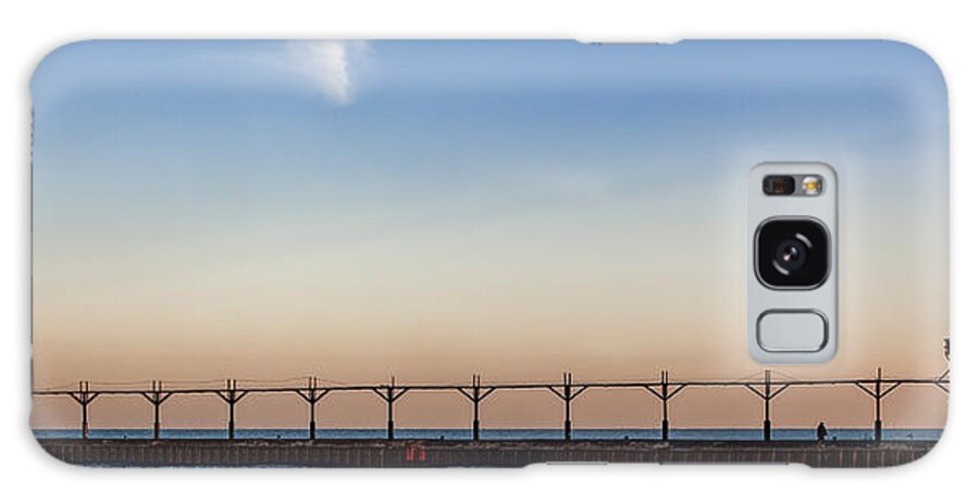 St Joseph Michigan Galaxy Case featuring the photograph North Pier by John Crothers