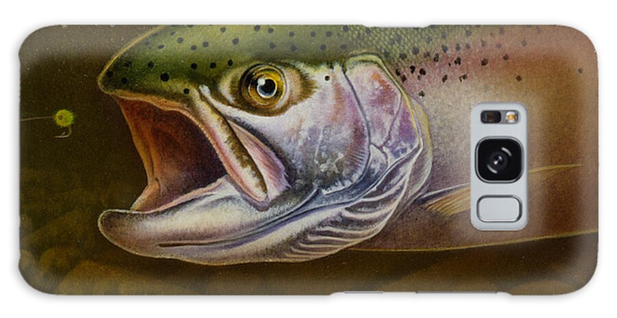 Jon Q Wright Galaxy Case featuring the painting North Shore Steelhead by JQ Licensing