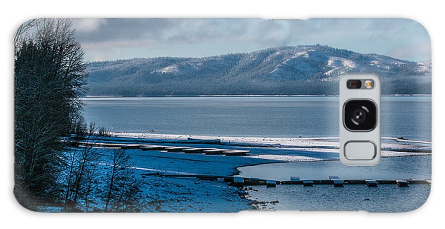 Lake Almanor Galaxy Case featuring the photograph North Shore Winter Blues by Jan Davies
