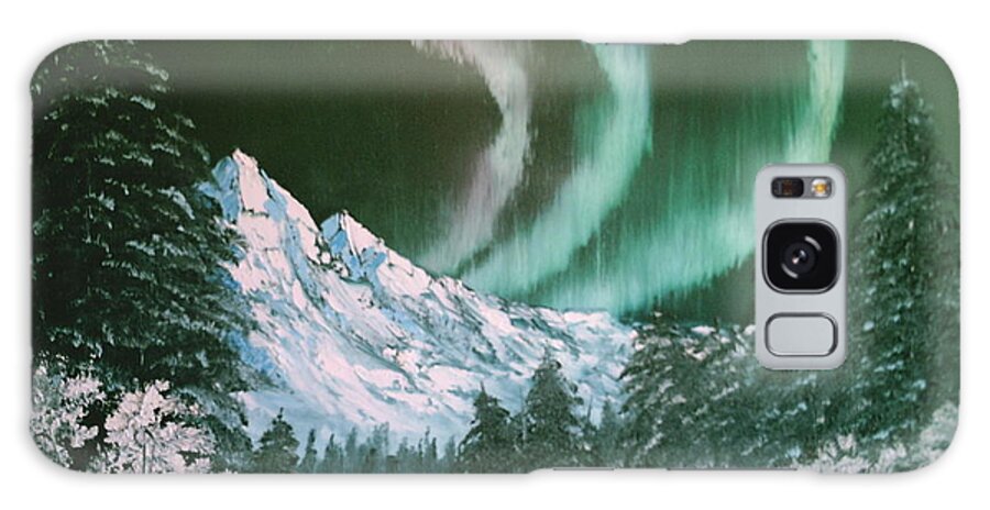 Alaska Galaxy Case featuring the painting Northern Lights - Alaska by Jim Saltis