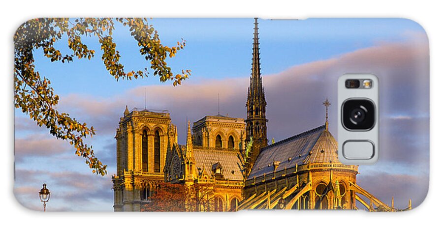 Paris Galaxy S8 Case featuring the photograph Notre Dame Sunrise by Mick Burkey