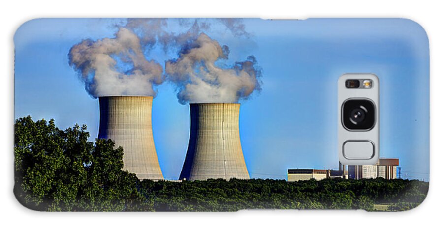 Byron Nuclear Plant Hdr Galaxy Case featuring the photograph Nuclear HDR1 by Josh Bryant