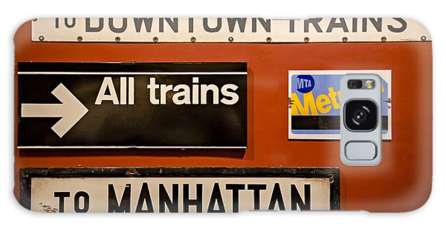 America Galaxy S8 Case featuring the photograph NYC Subway Signs by Susan Candelario
