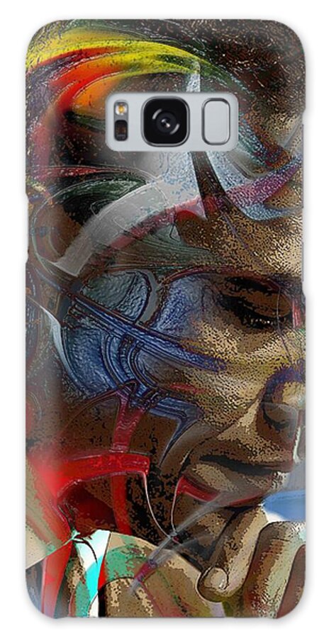 Obama Galaxy Case featuring the digital art Obama Abstract by Terry Boykin