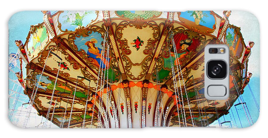 Ocean City Galaxy S8 Case featuring the photograph Ocean City Swing Carousel by Beth Ferris Sale