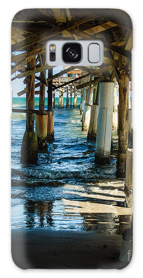 Beach Galaxy Case featuring the photograph Ocean Pier by Perry Webster