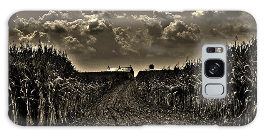 Farm Galaxy Case featuring the photograph October Sky by Bob Geary