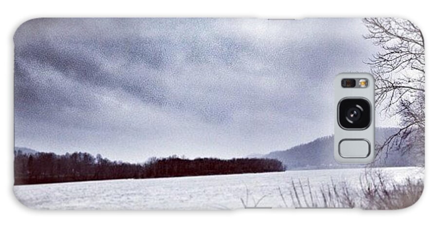 Ohioriver Galaxy Case featuring the photograph Ohio River. Cold And Gray. #wv by Brandon Warren