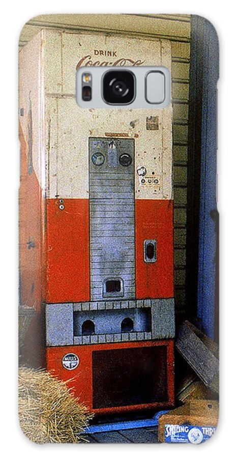 Fine Art Galaxy Case featuring the photograph Old Coke Machine by Rodney Lee Williams