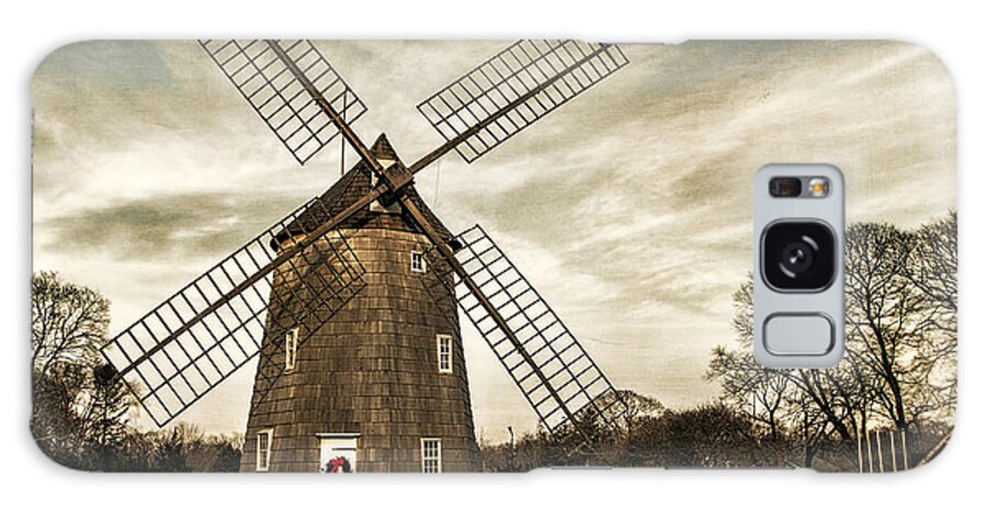 Windmill Galaxy Case featuring the photograph Old Hook Windmill by Cathy Kovarik