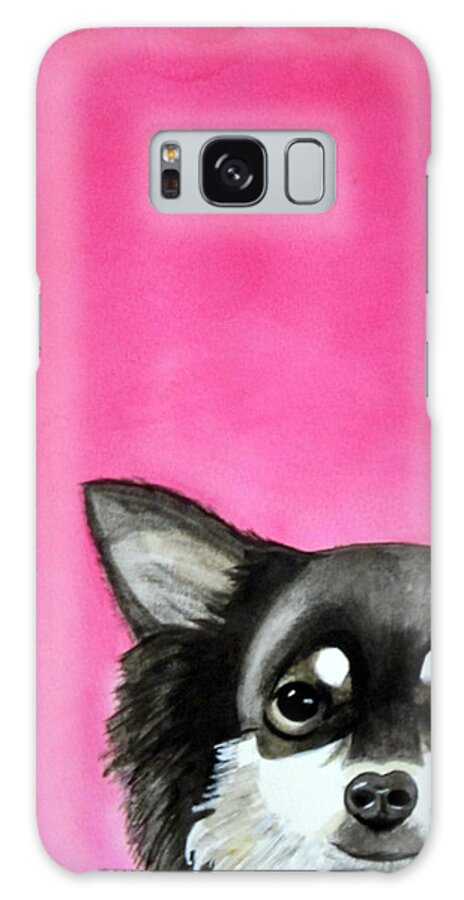 Dog Galaxy Case featuring the painting Olive II Watercolor by Kimberly Walker