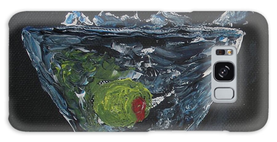 Martini Galaxy S8 Case featuring the painting Olive Splash by Lee Stockwell