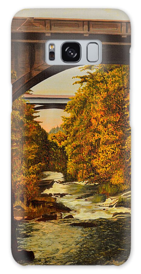 Bridge Galaxy S8 Case featuring the painting Olympia by Thu Nguyen