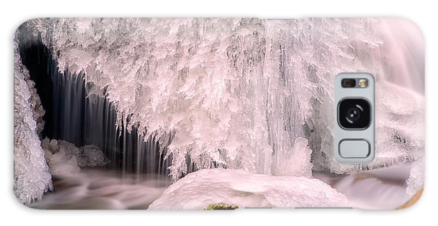 Icicles On A Rock Galaxy Case featuring the photograph On a Winter's Day by Mark Steven Houser