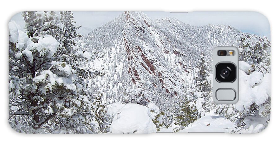 Bear Peak Mountain Galaxy Case featuring the photograph On Top of Bear Peak Snow Mountain by Daniel Larsen