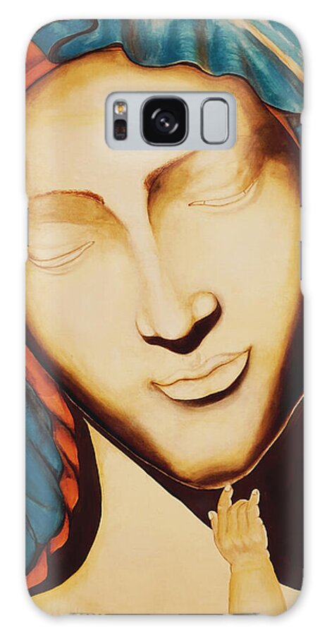 Mother Galaxy Case featuring the painting Only ONE Illuminates my Soul II by Giorgio Tuscani