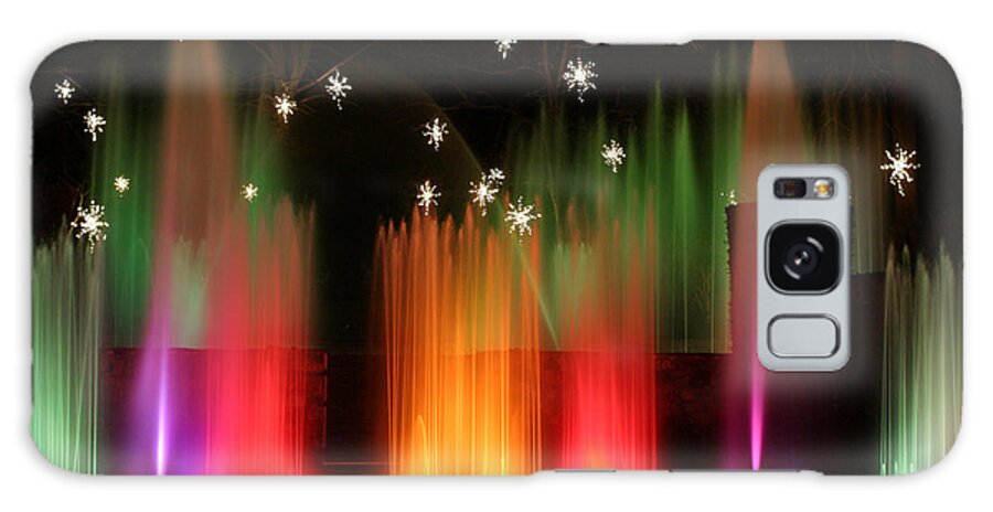 Open Air Galaxy S8 Case featuring the photograph Open Air Theatre Rainbow Fountain by Living Color Photography Lorraine Lynch