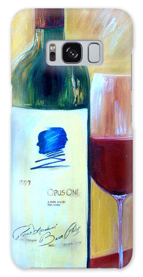 Opus One Galaxy Case featuring the painting Opus one by Sheri Chakamian