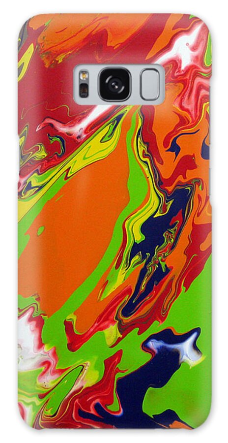 Orange Galaxy Case featuring the painting Orange by Brooke Friendly