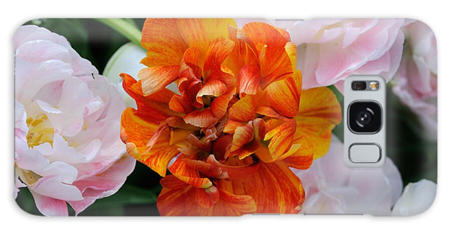 Flower Galaxy Case featuring the photograph Orange Flower by Haleh Mahbod