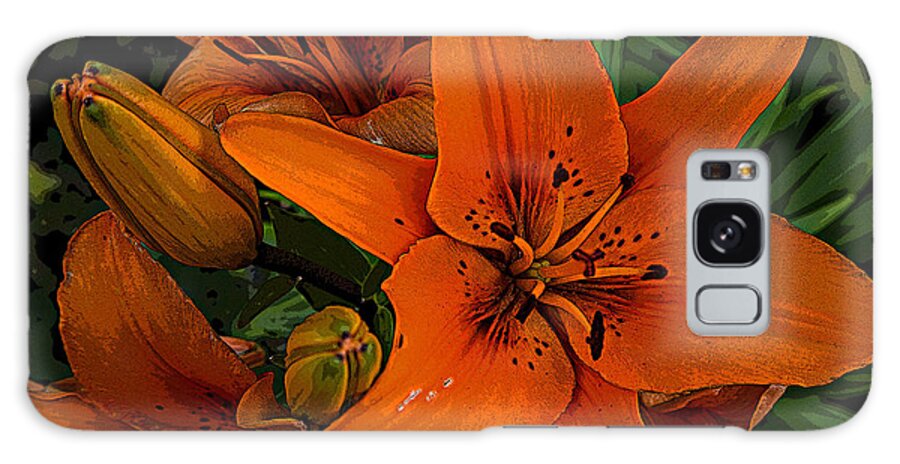 Color Full Tiger Lilly Galaxy S8 Case featuring the photograph Orange Lilly by Melvin Busch