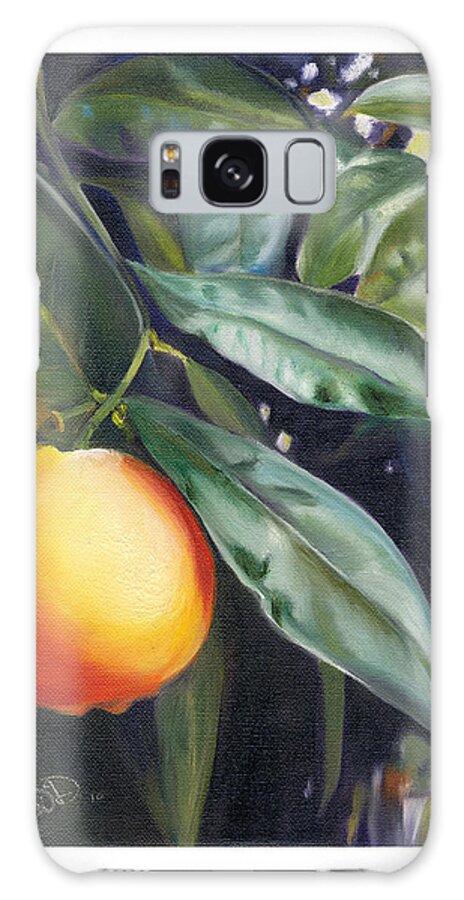 Orange Tree Galaxy Case featuring the painting Orange you glad? by Sherri Dauphinais