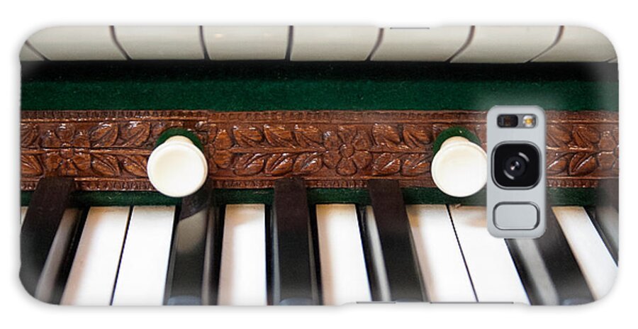 Notes Galaxy Case featuring the photograph Organ keyboard by Jenny Setchell