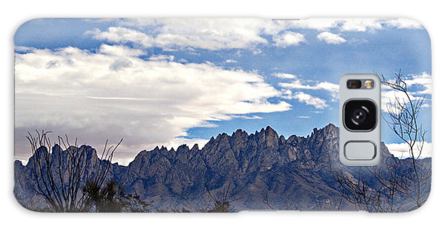Organ Mountains Print Galaxy Case featuring the photograph Organ Mountain Landscape by Barbara Chichester