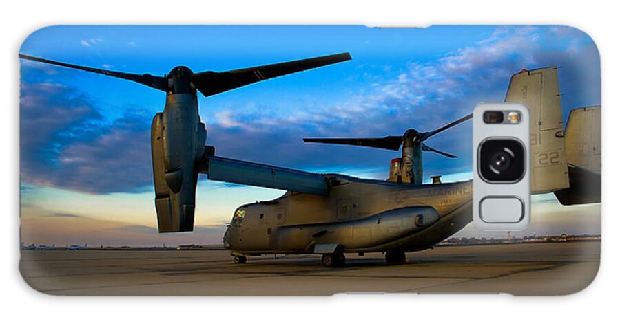 V22 Galaxy Case featuring the photograph Osprey Sunrise Series 1 of 4 by Ricky Barnard