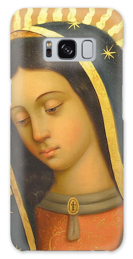 Our Lady Of Guadalupe Galaxy Case featuring the painting Our Lady of Guadalupe by Jose antonio Robles