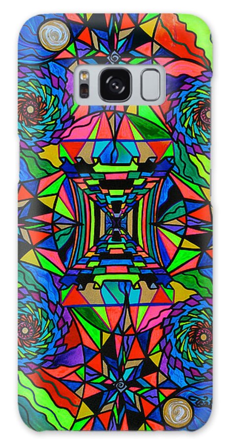  Galaxy Case featuring the painting Out of Body Activation Grid by Teal Eye Print Store