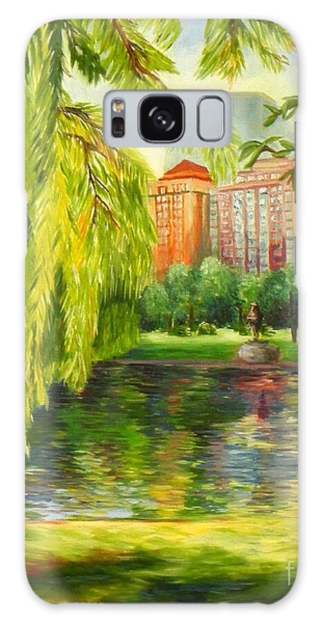 Art Galaxy Case featuring the painting Overlooking Boston by Shelia Kempf