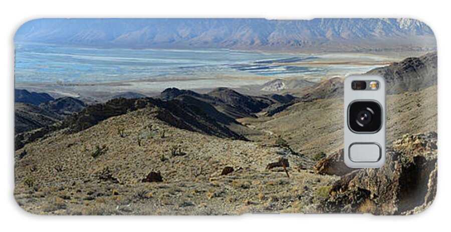 Desert Galaxy Case featuring the photograph Owens Lake and Sierra Nevada Panorama November 17 2014 by Brian Lockett