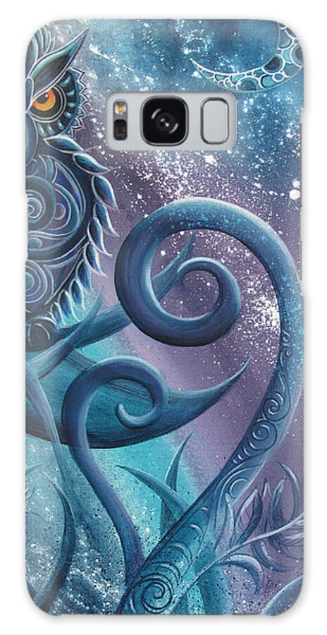Owl Galaxy Case featuring the painting Owl Toru by Reina Cottier