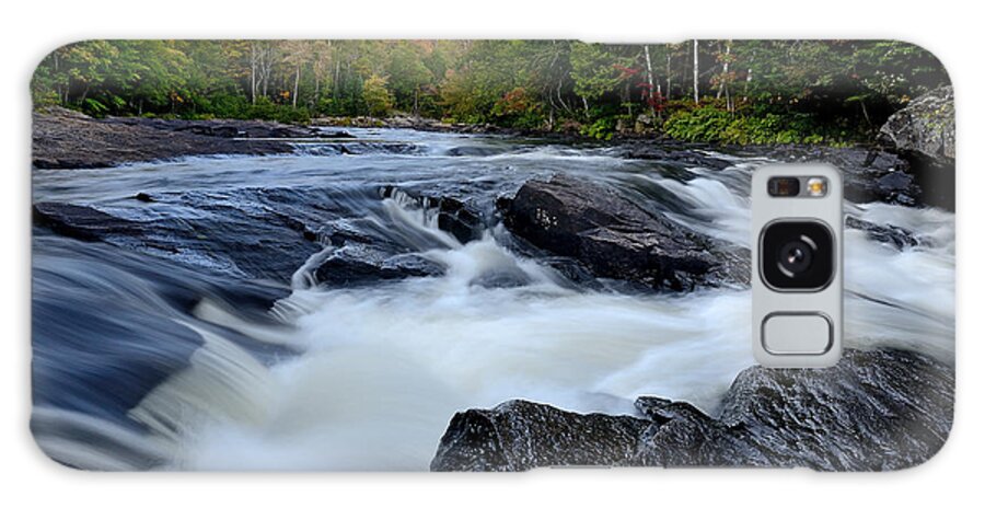 Oxtongue River Galaxy Case featuring the photograph Oxtongue River rapids panoramic by Steve Somerville