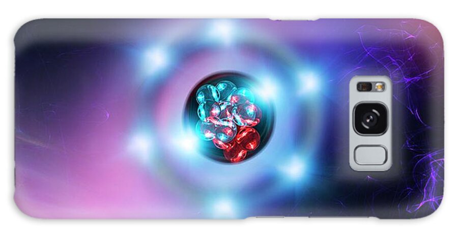 Nobody Galaxy Case featuring the photograph Oxygen Atom by Richard Kail