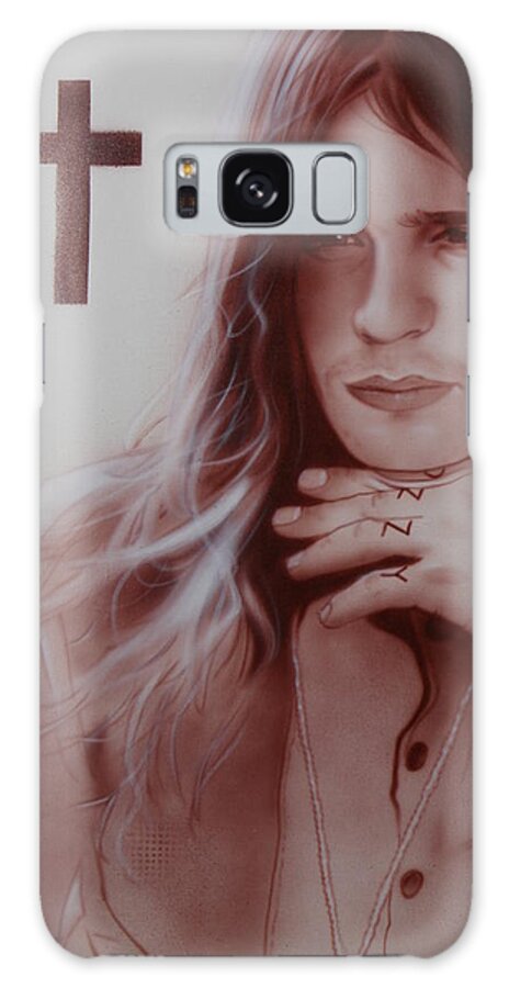 Ozzy Osbourne Galaxy Case featuring the painting Ozzy Osbourne by Christian Chapman Art