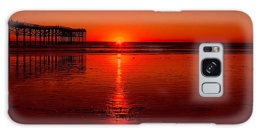 Sunset Galaxy S8 Case featuring the photograph Pacific beach Sunset by Tammy Espino