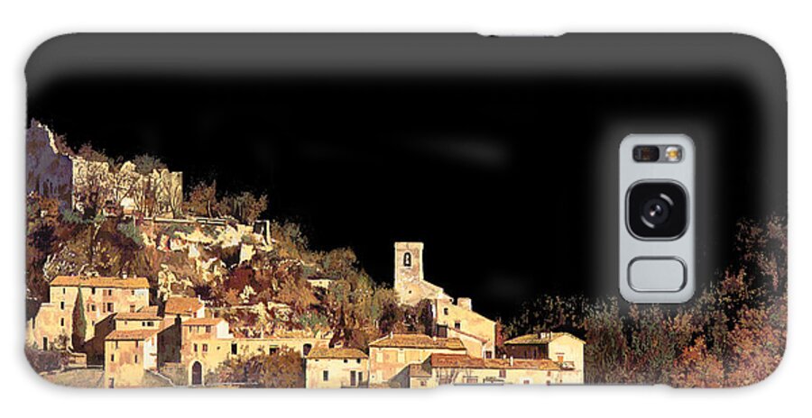 Landscape Galaxy Case featuring the painting Paesaggio Scuro by Guido Borelli