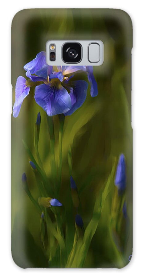 Alaska Galaxy Case featuring the photograph Painted Alaskan Wild Irises by Penny Lisowski