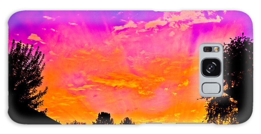 Colors Galaxy Case featuring the photograph Painted Sky by Jonny D