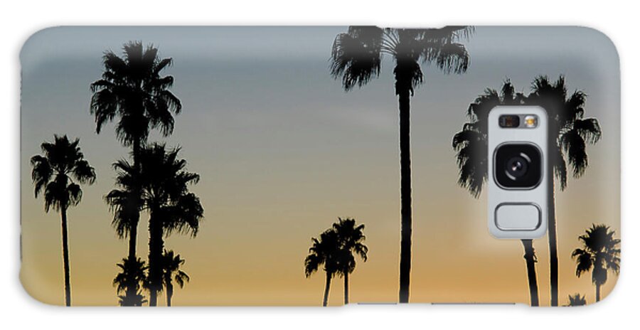 Scenics Galaxy Case featuring the photograph Palm Trees At Sunset by Chapin31