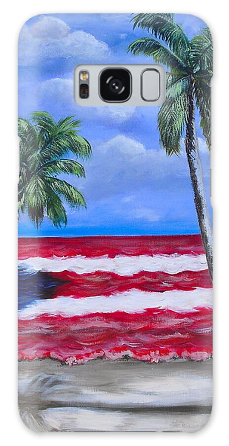 Puerto Rico Galaxy Case featuring the painting Palmas De Puerto Rico by Melissa Torres