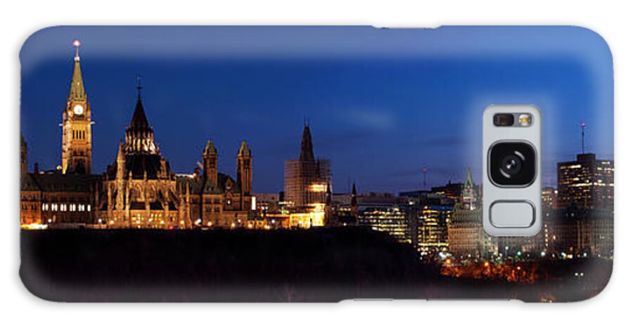 Tranquility Galaxy Case featuring the photograph Panorama Of Parliament Hill, Ottawa by Naibank