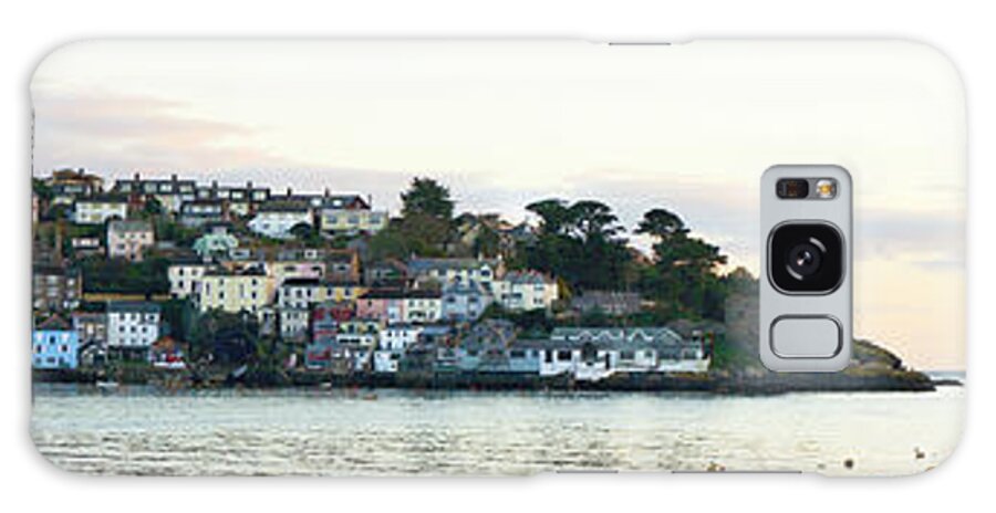 Panoramic Galaxy Case featuring the photograph Panoramic Of Sunset, Polruan, Cornwall by Julie Pigula