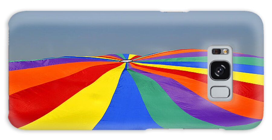Parachute Galaxy S8 Case featuring the photograph Parachute of many colors by Verana Stark