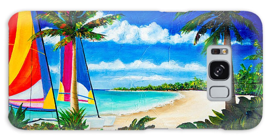Hobie Cat Galaxy S8 Case featuring the painting Paradise by Phyllis London